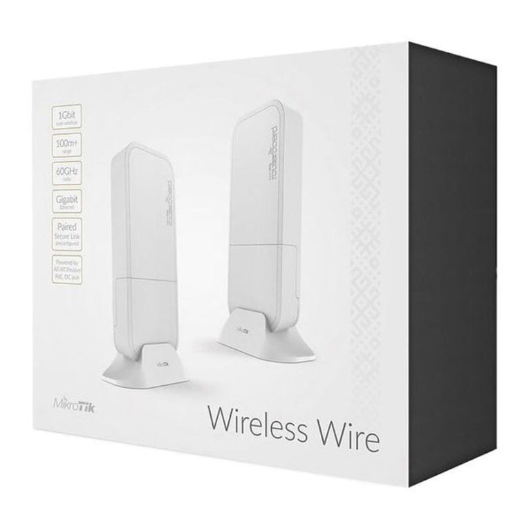 Punto de Acceso Wireless Wire Mikrotik RBwAPG-60ad kit 60 GHz Blanco (2 pcs)