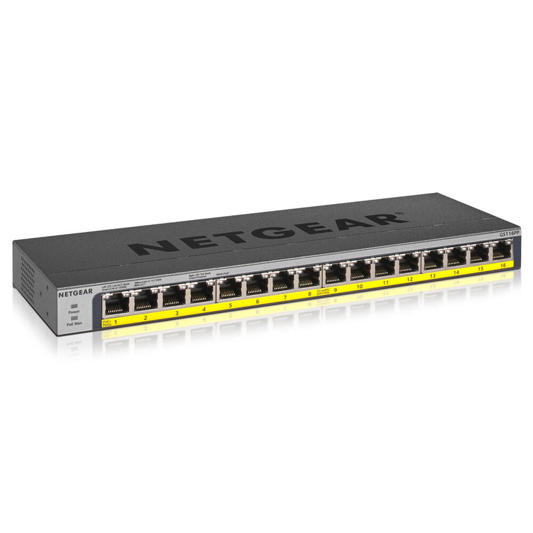 Netgear Switch GS116PP-100EUS Schwarz 32 Gbit/s