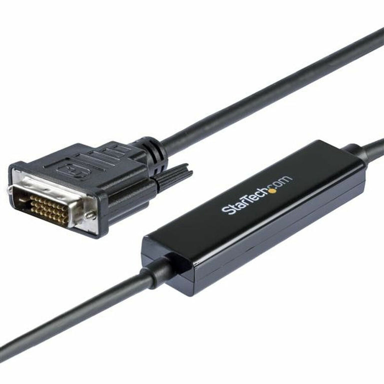 Cable USB C a DVI-D Startech CDP2DVIMM1MB         Negro 1 m