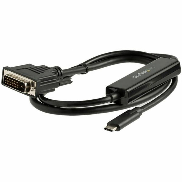 Cable USB C a DVI-D Startech CDP2DVIMM1MB         Negro 1 m