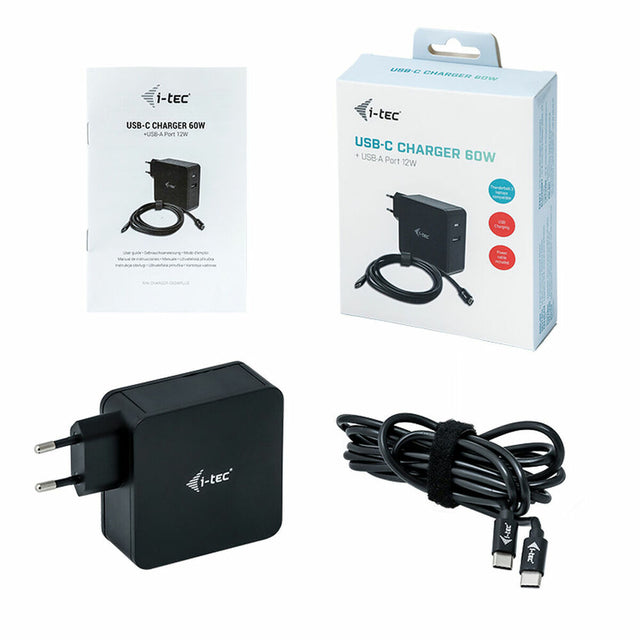 Cargador USB Pared i-Tec CHARGER-C60WPLUS