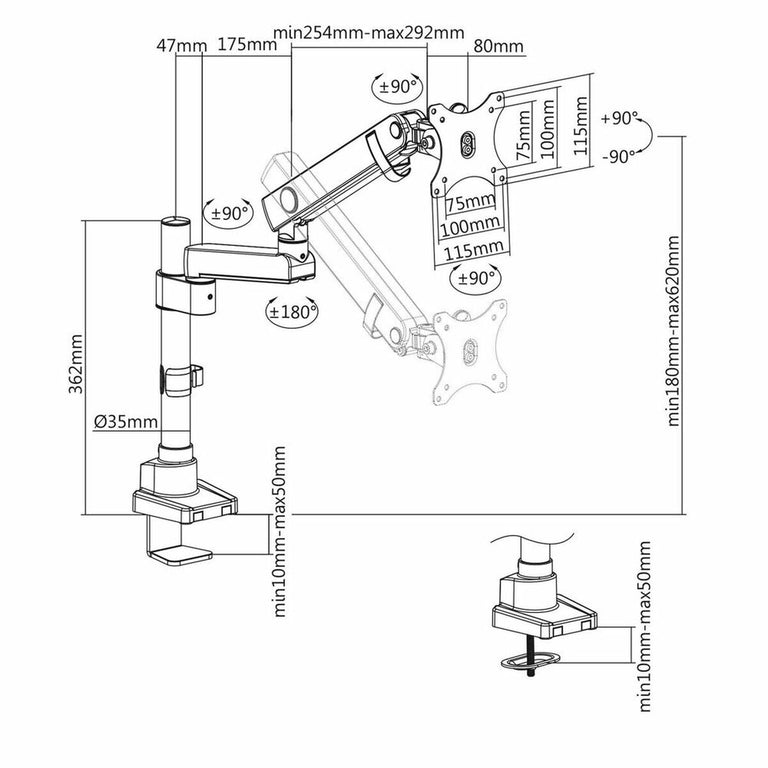 Tischständer für Screen V7 DMPRO2TA-3E