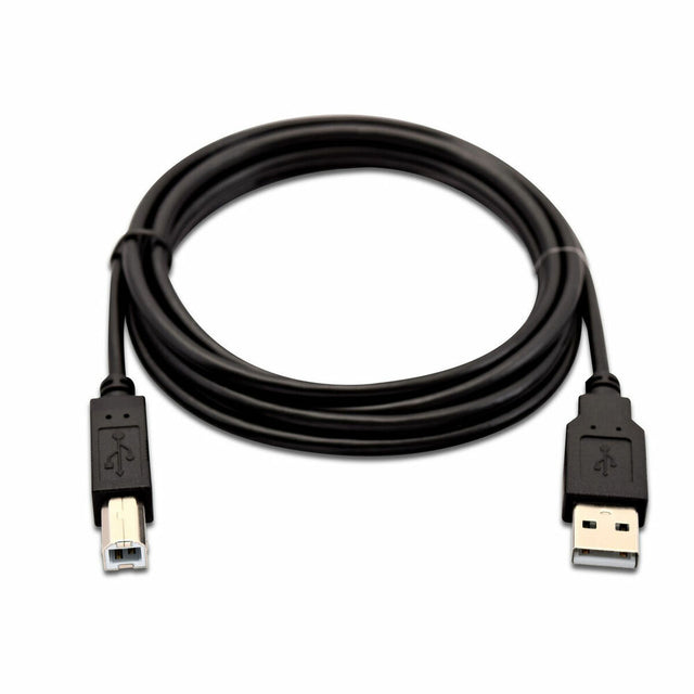 USB-A-auf-USB-B-Kabel V7 V7USB2AB-02M-1E Schwarz