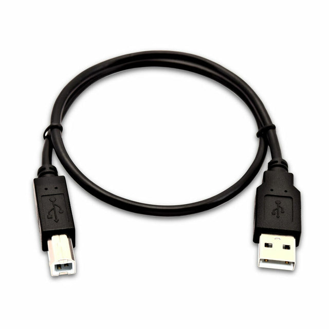 USB-A-auf-USB-B-Kabel V7 V7USB2AB-50C-1E Schwarz