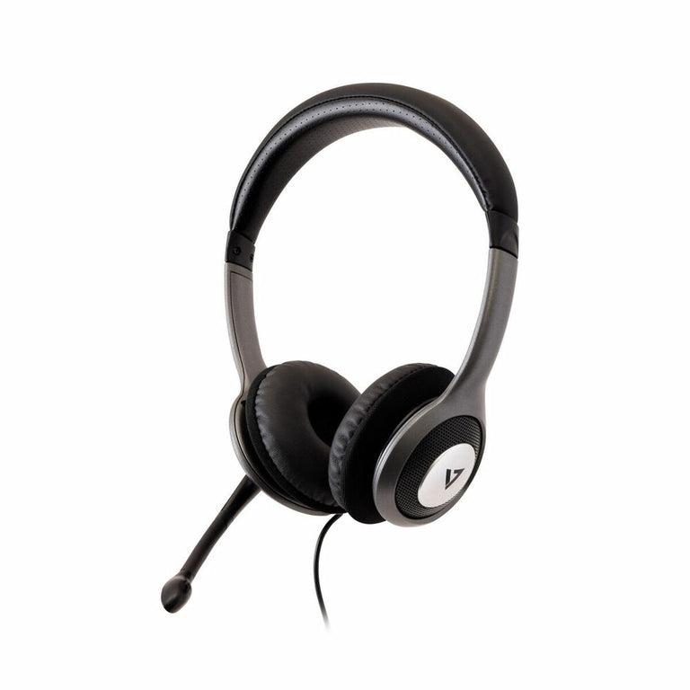 Auriculares con Micrófono V7 HU521-2EP            Negro