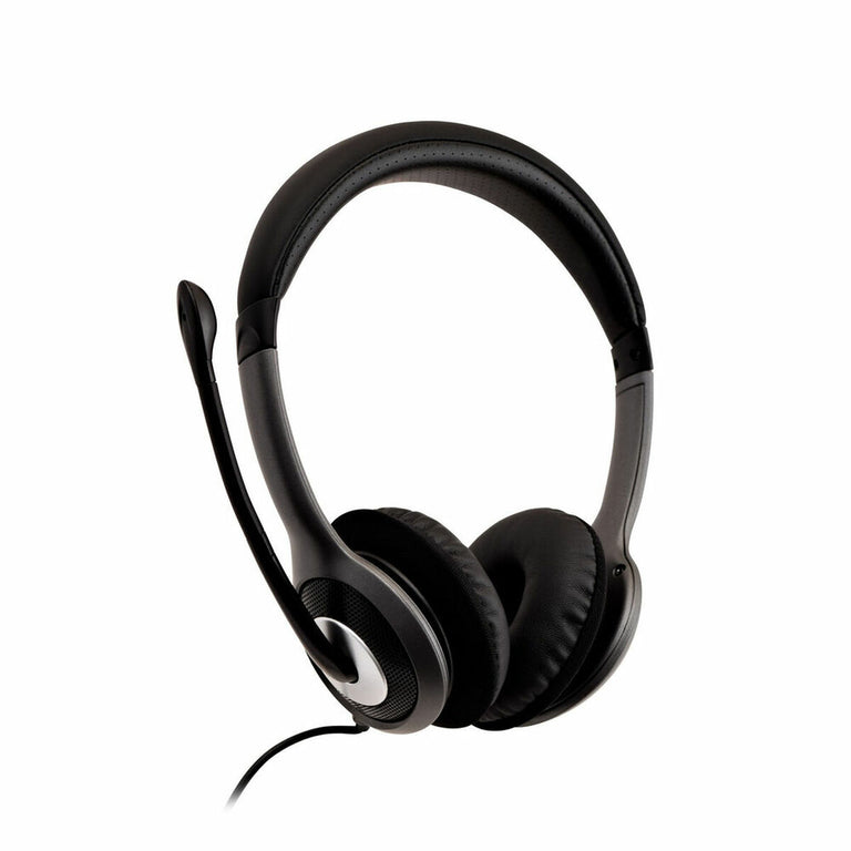 Auriculares con Micrófono V7 HU521-2EP            Negro