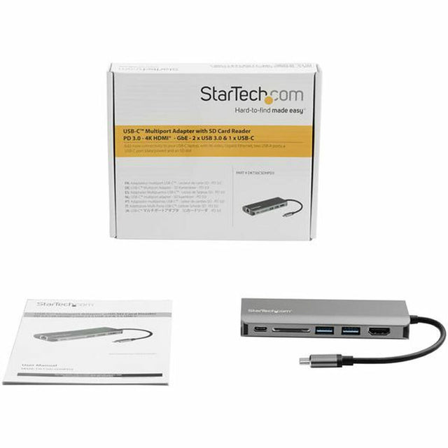 Dockstation Startech DKT30CSDHPD3         4K Ultra HD Gris