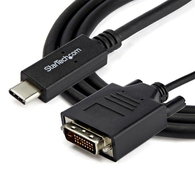 Adaptador USB C a DVI Startech CDP2DVIMM2MB Negro