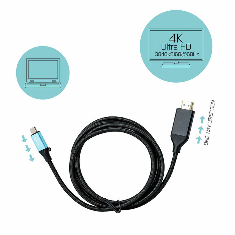 i-Tec C31CBLHDMI60HZ2M 4K Ultra HD USB-C-auf-HDMI-Kabel (2 m)