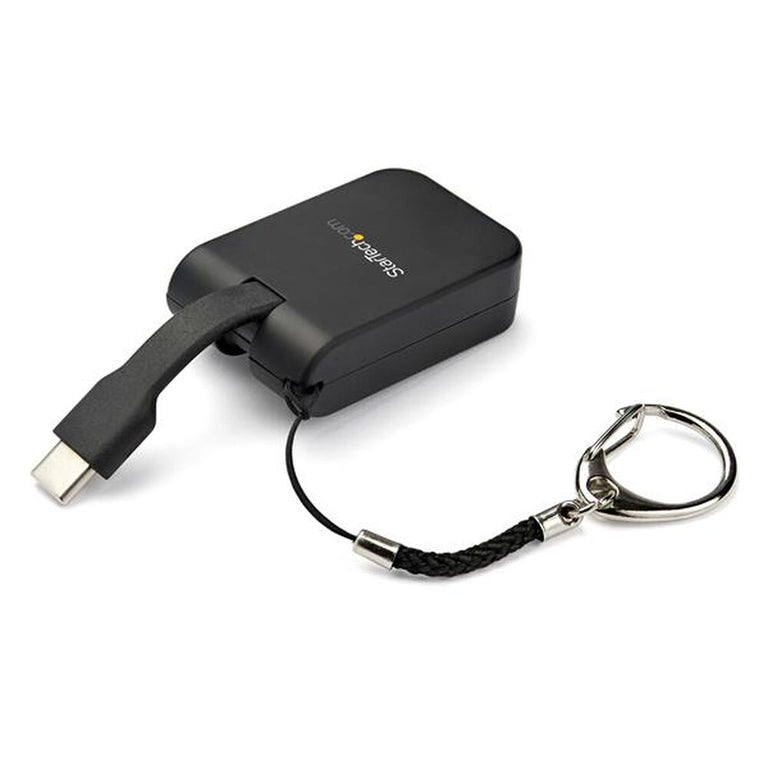 Adaptador USB C a HDMI Startech CDP2HDFC             4K Ultra HD Negro