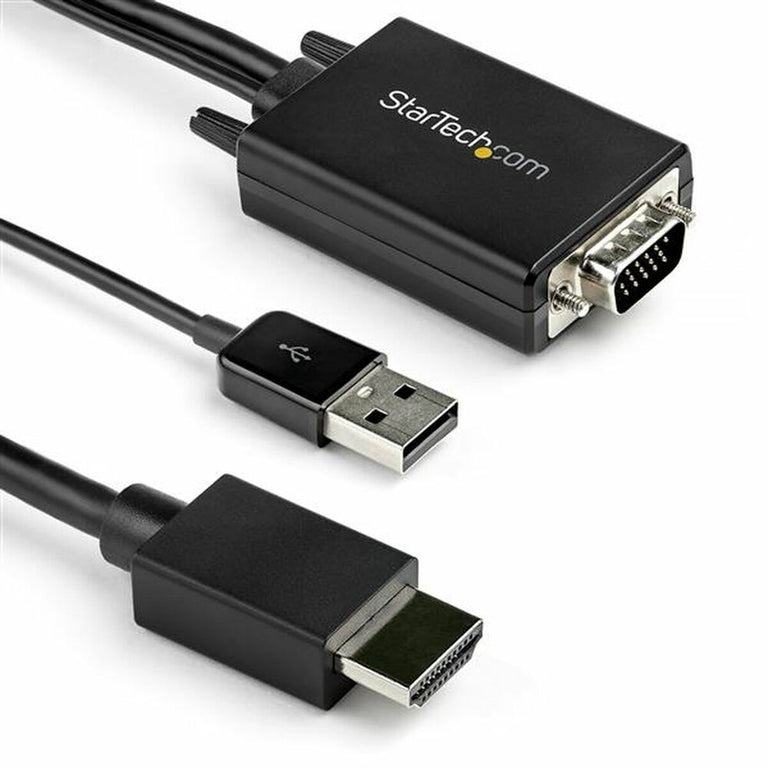 Adaptador HDMI a VGA Startech VGA2HDMM2M           (2 m) Negro