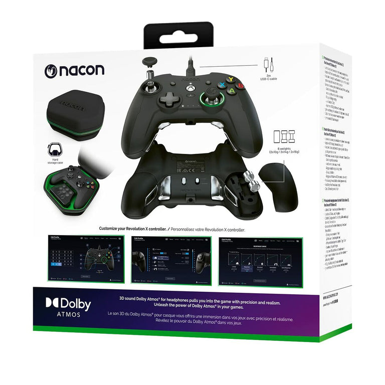 Gaming-Controller Xbox Series/Xbox/PC Nacon XBXREVOLUTIONX Schwarz