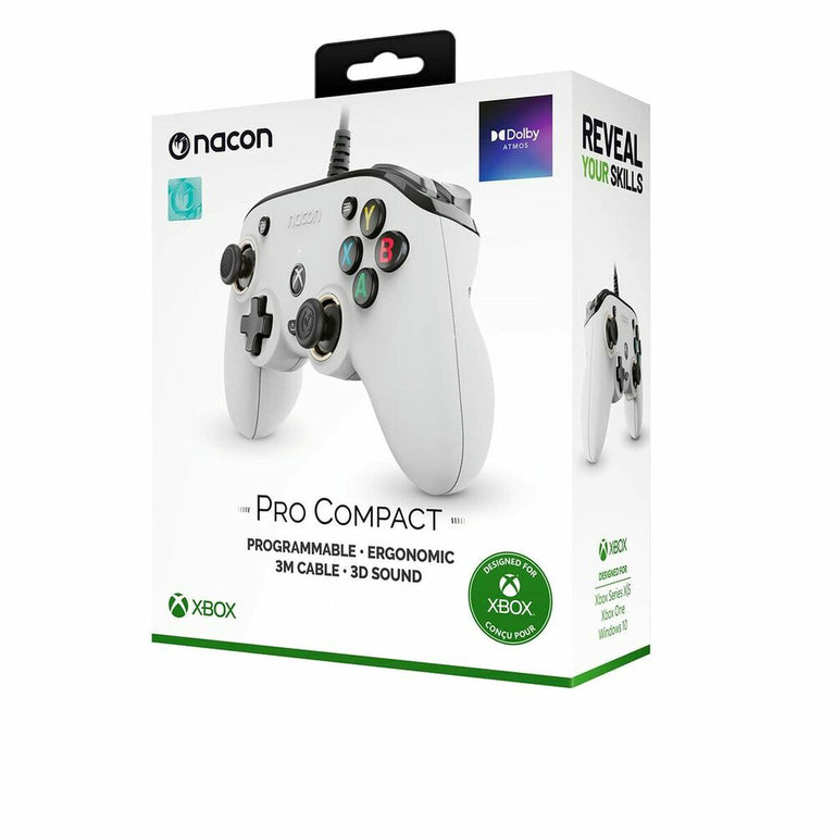 Spielekonsolen-Controller Nacon XBXPROCOMPACTWHITE