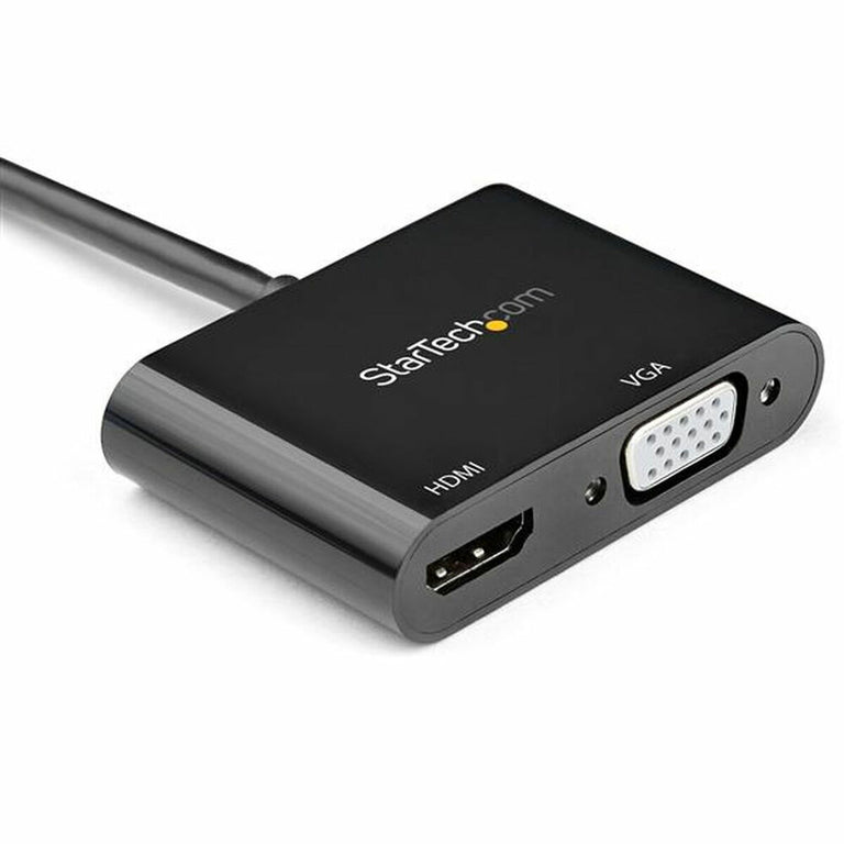 Adaptador Display Port a HDMI/VGA Startech DP2VGAHD20           4K Ultra HD Negro