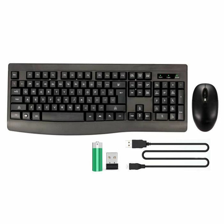 Tastatur und Maus Bluestork Clavier Souris Sans Fil Schwarz