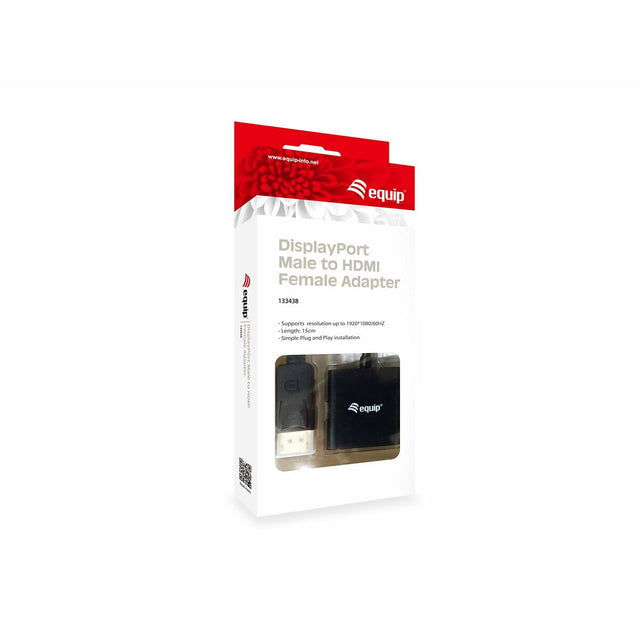 Adaptador DisplayPort a HDMI Equip 133438