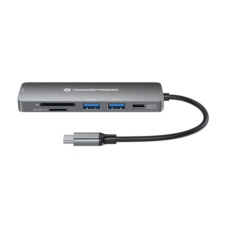 Conceptronic USB-Hub DONN11G Grau