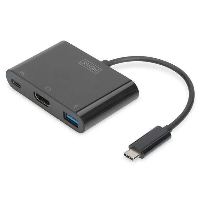 Adaptador USB Digitus DIGITUS Adaptador multipuerto USB Type-C™ HDMI, 3 puertos