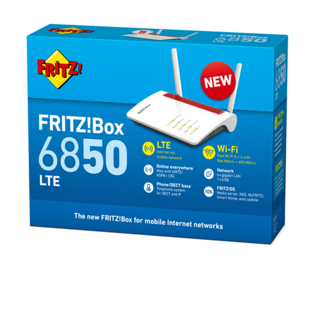 Router Fritz! FRITZ!Box 6850 LTE 4G LTE Gigabit 400-866 Mbit/s