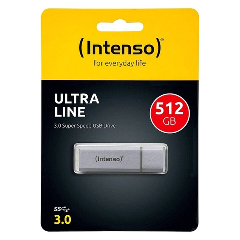 <transcy>Clé USB INTENSE 3531493 512 Go USB 3.0 Argent</transcy>