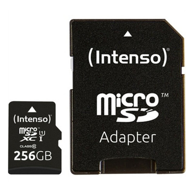 <transcy>Carte mémoire Micro SD avec adaptateur INTENSO 3423492 256 Go Noir</transcy>