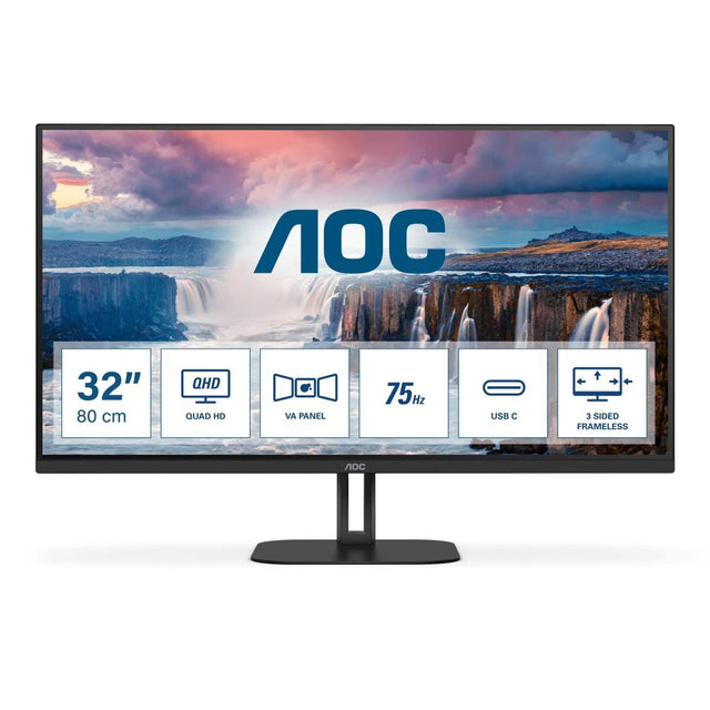 AOC Q32V5CE/BK 32 Zoll 2560 x 1440 Quad-HD-Monitor