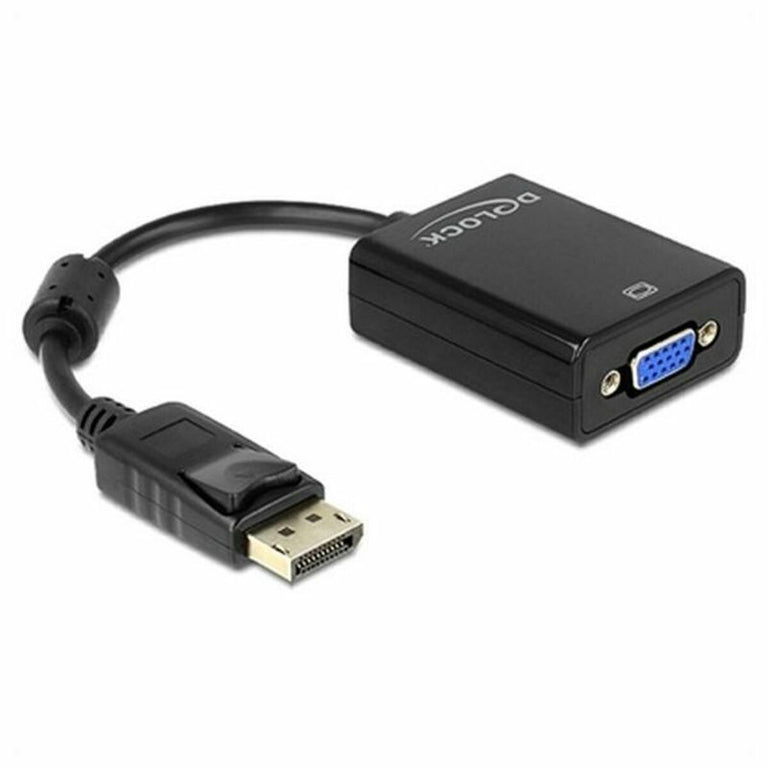 DisplayPort-auf-VGA-Adapter DELOCK 61848 Schwarz