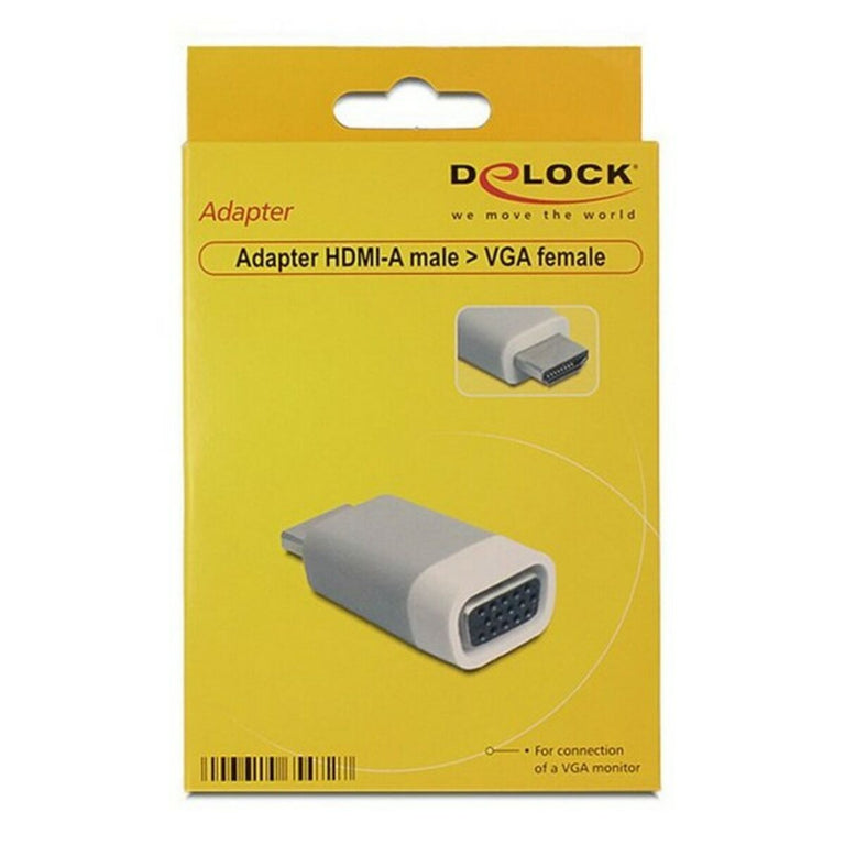 HDMI-zu-VGA-Adapter DELOCK 65472 Weiß