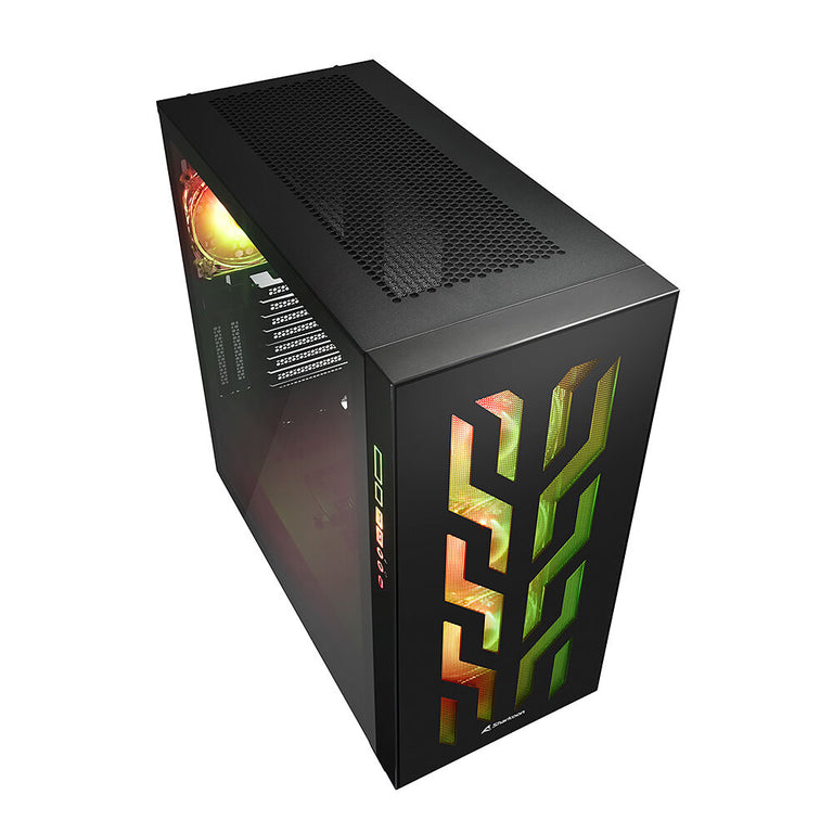 Sharkoon CA300T Schwarzes RGB ATX Mid-Tower-Gehäuse