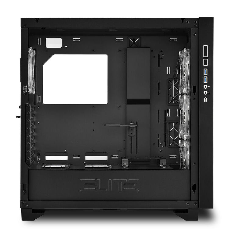 Sharkoon CA300T Schwarzes RGB ATX Mid-Tower-Gehäuse