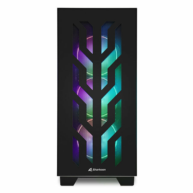 Sharkoon CA300T Schwarzes RGB ATX Mid-Tower-Gehäuse