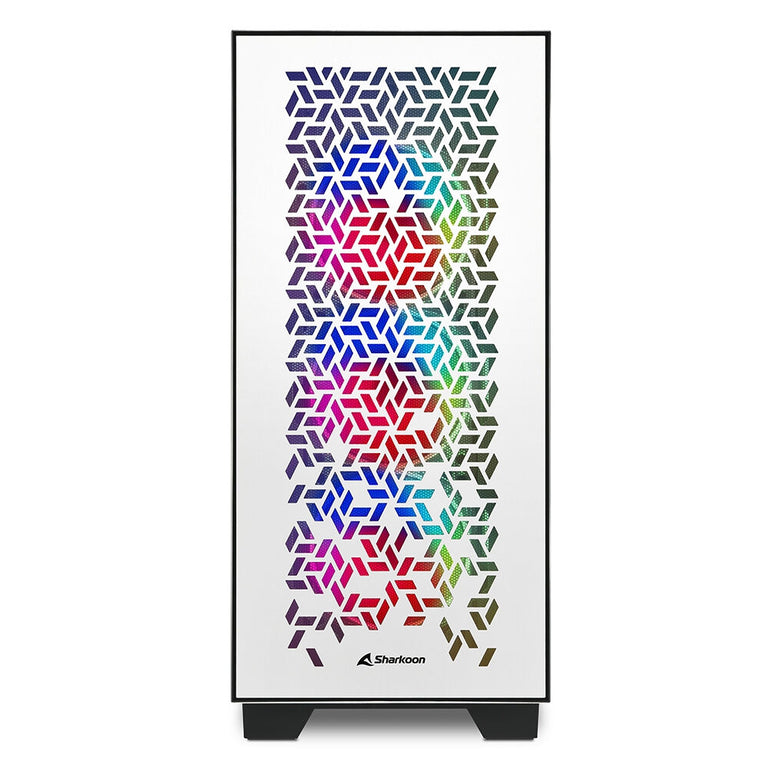 Sharkoon CA300H Weißes RGB ATX Mid-Tower-Gehäuse