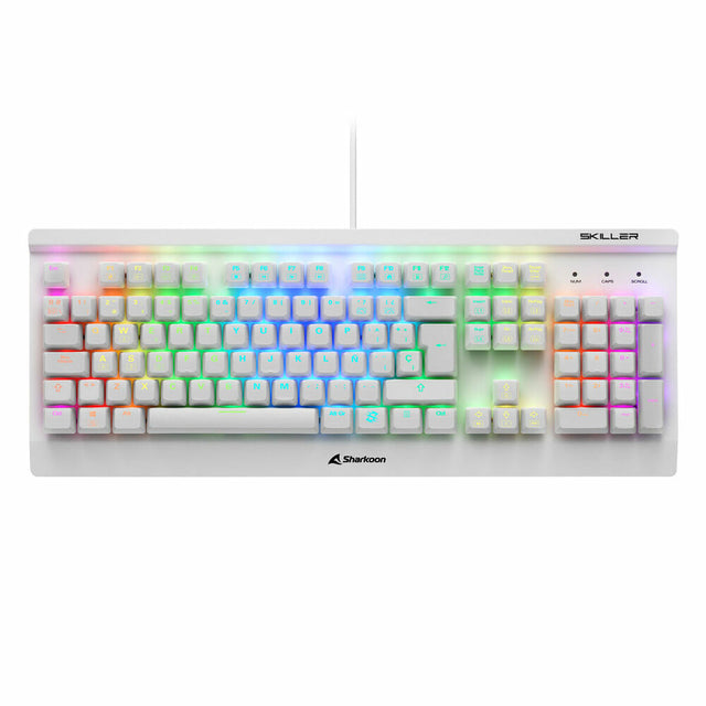 Sharkoon SGK3 Weiße RGB-LED-Tastatur