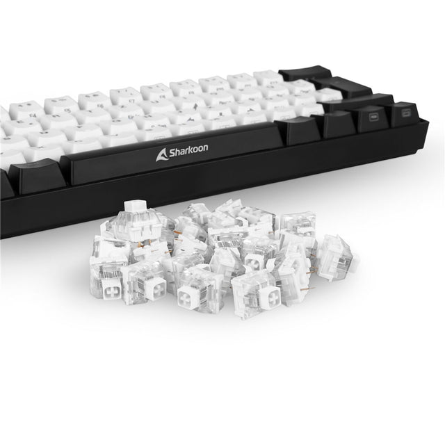 Sharkoon Clicky Kailh Box Weiße Tastatur Weiß