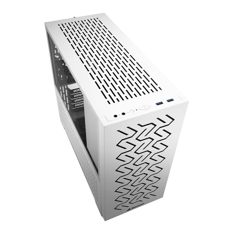 Sharkoon MS-Z1000 Weißes mATX Mid-Tower ATX-Gehäuse