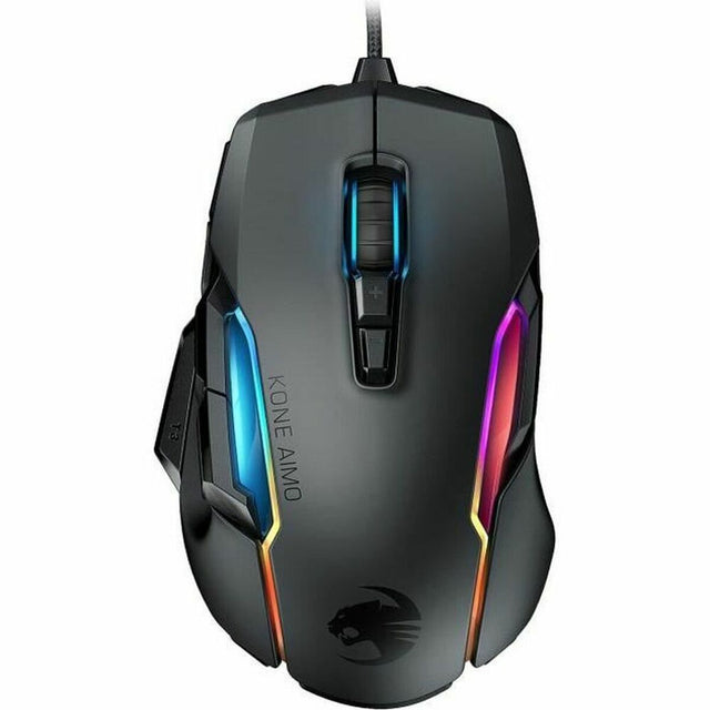 Roccat Kone Aimo USB-Gaming-Maus mit Kabel, Schwarz