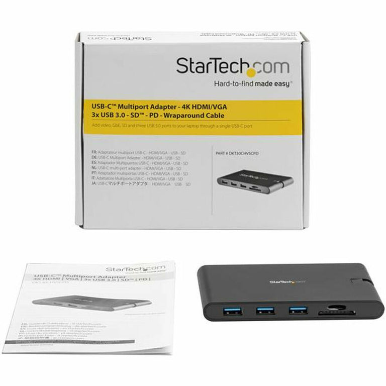 Dockstation Startech DKT30CHVSCPD         Negro 88 g