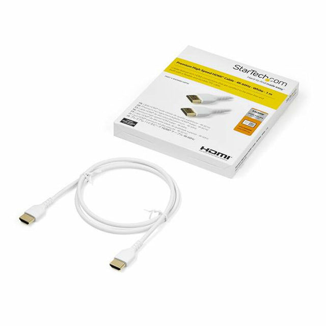 HDMI-Kabel Startech RHDMM1MPW 4K Ultra HD 1 m Weiß