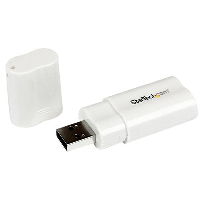 Tarjeta de Sonido Externa USB Startech ICUSBAUDIO Blanco