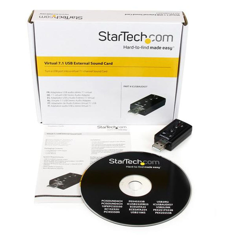 Tarjeta de Sonido Startech ICUSBAUDIO7