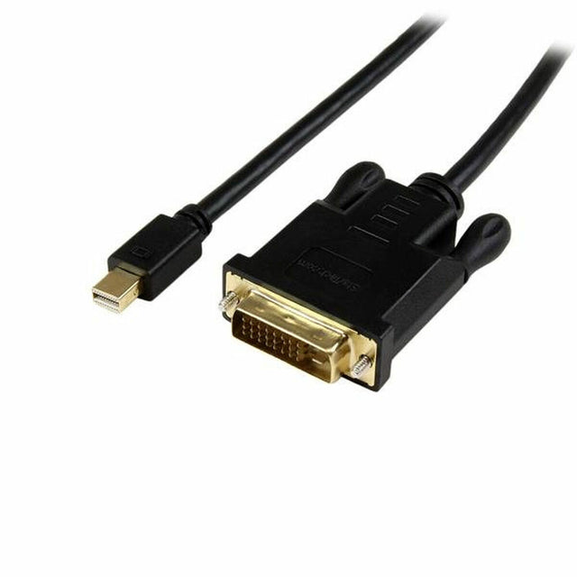 Startech MDP2DVIMM6BS Mini DisplayPort auf DVI Adapter Schwarz 1,9 m