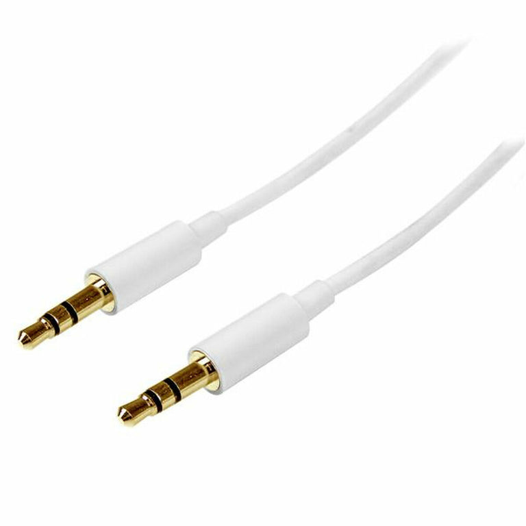 Audio-Klinkenkabel (3,5 mm) Startech MU1MMMSWH Weiß 1 m