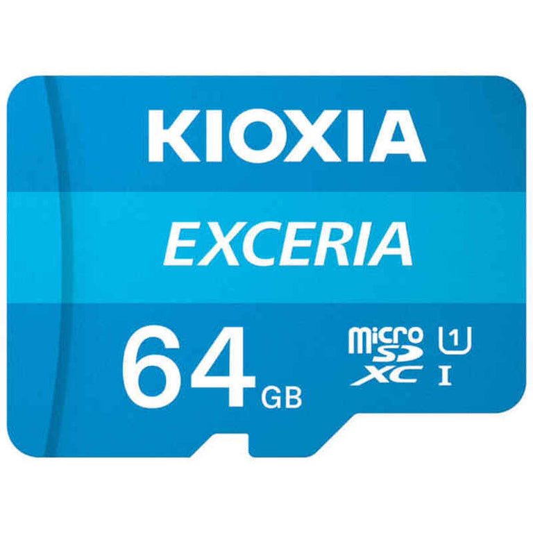 Tarjeta de Memoria Micro SD con Adaptador Kioxia Exceria UHS-I Clase 10 Azul