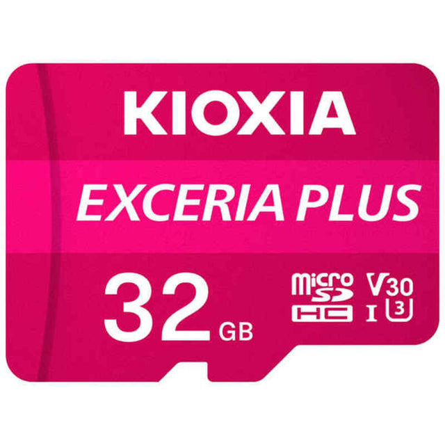 Tarjeta de Memoria Micro SD con Adaptador Kioxia Exceria Plus UHS-I U3 Clase 10 Rosa