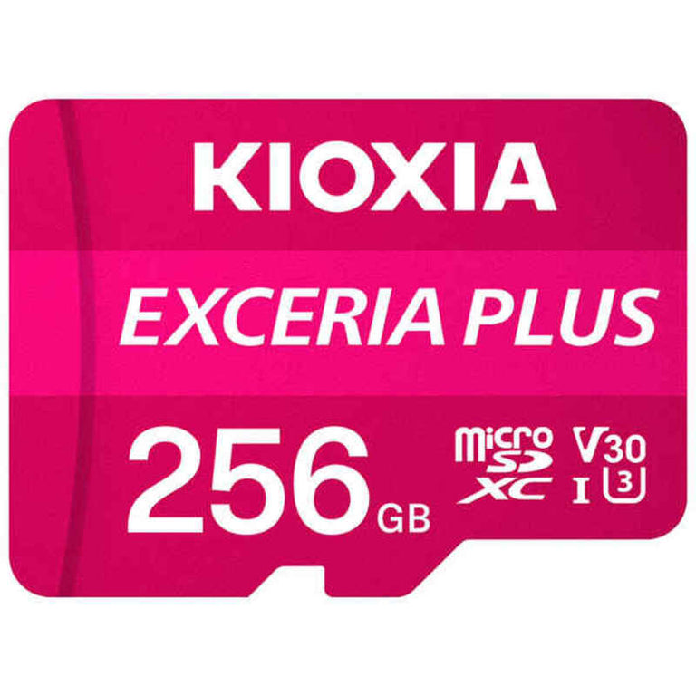 Tarjeta de Memoria Micro SD con Adaptador Kioxia Exceria Plus UHS-I U3 Clase 10 Rosa