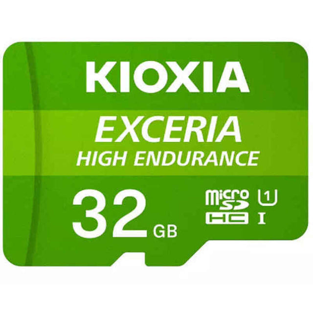 Tarjeta de Memoria Micro SD con Adaptador Kioxia Exceria High Endurance Clase 10 UHS-I U3 Verde