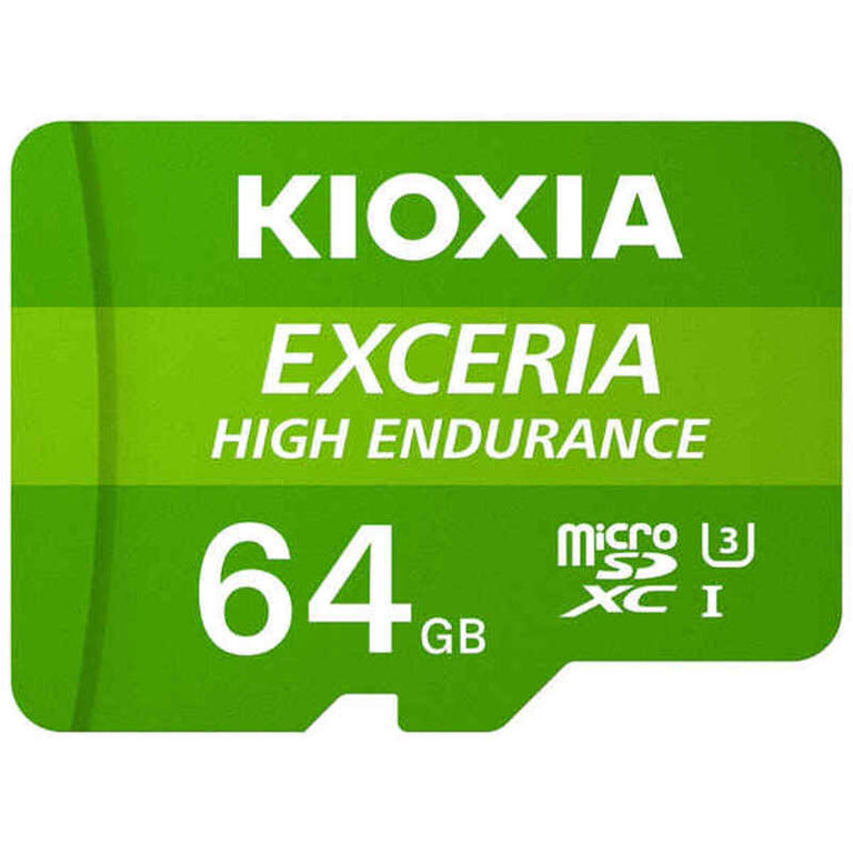 Tarjeta de Memoria Micro SD con Adaptador Kioxia Exceria High Endurance Clase 10 UHS-I U3 Verde