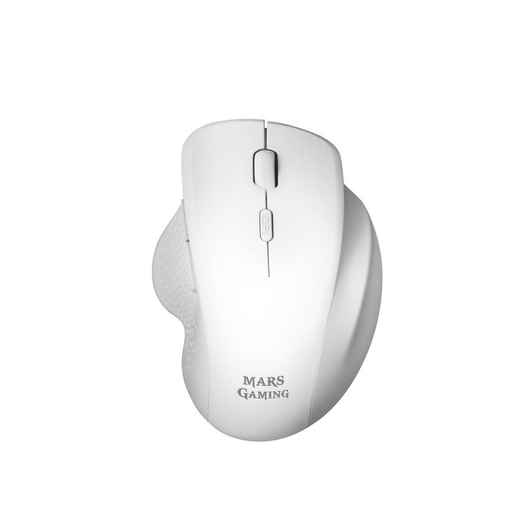 Mars Gaming Mouse MMWERGO Ergonomische kabellose Maus Weiß 3200 DPI