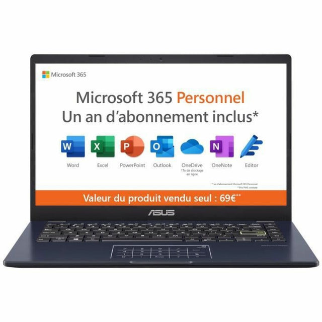 Asus VivoBook 14 E410 14" Notebook Intel Pentium N5030 128GB eMMC AZERTY