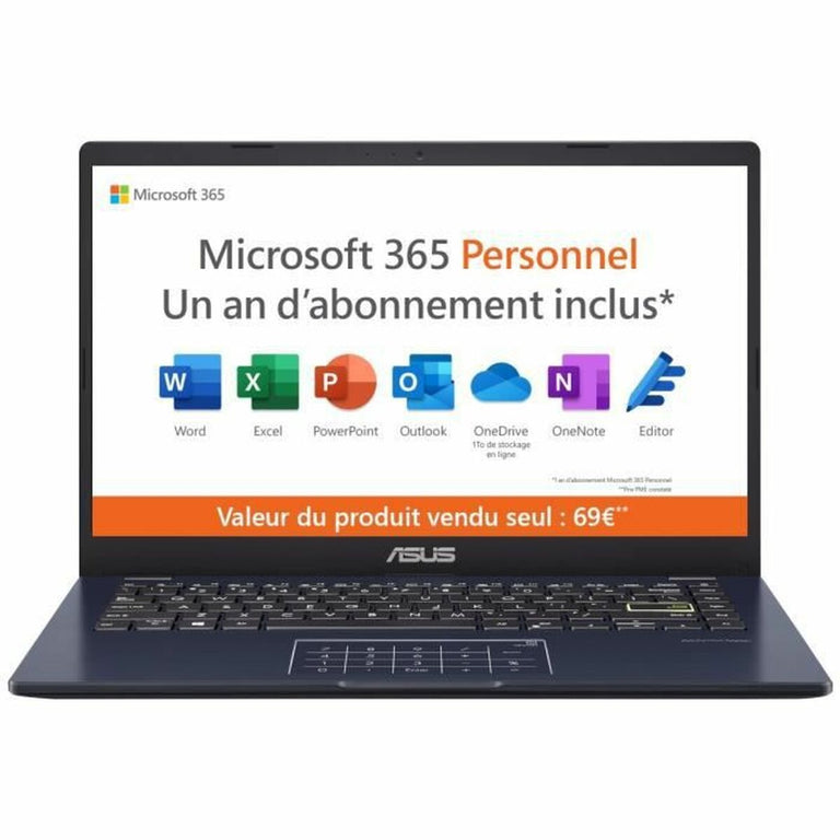 Notebook Asus VivoBook 14 E410 14" Intel Pentium N5030 128 GB eMMC AZERTY